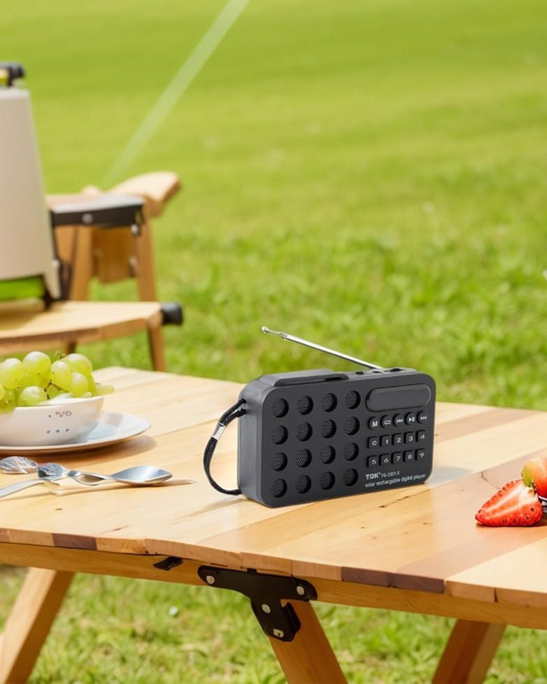 Portable FM Radio with Solar Charging - The Survivors Club